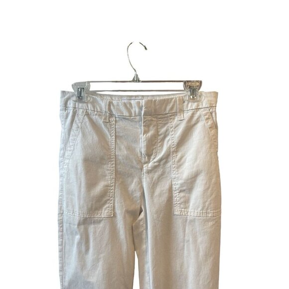 NEW Frank & Eileen Women’s Blackstone Crop Utility Pants in Chalk Size 4 - Picture 6 of 13